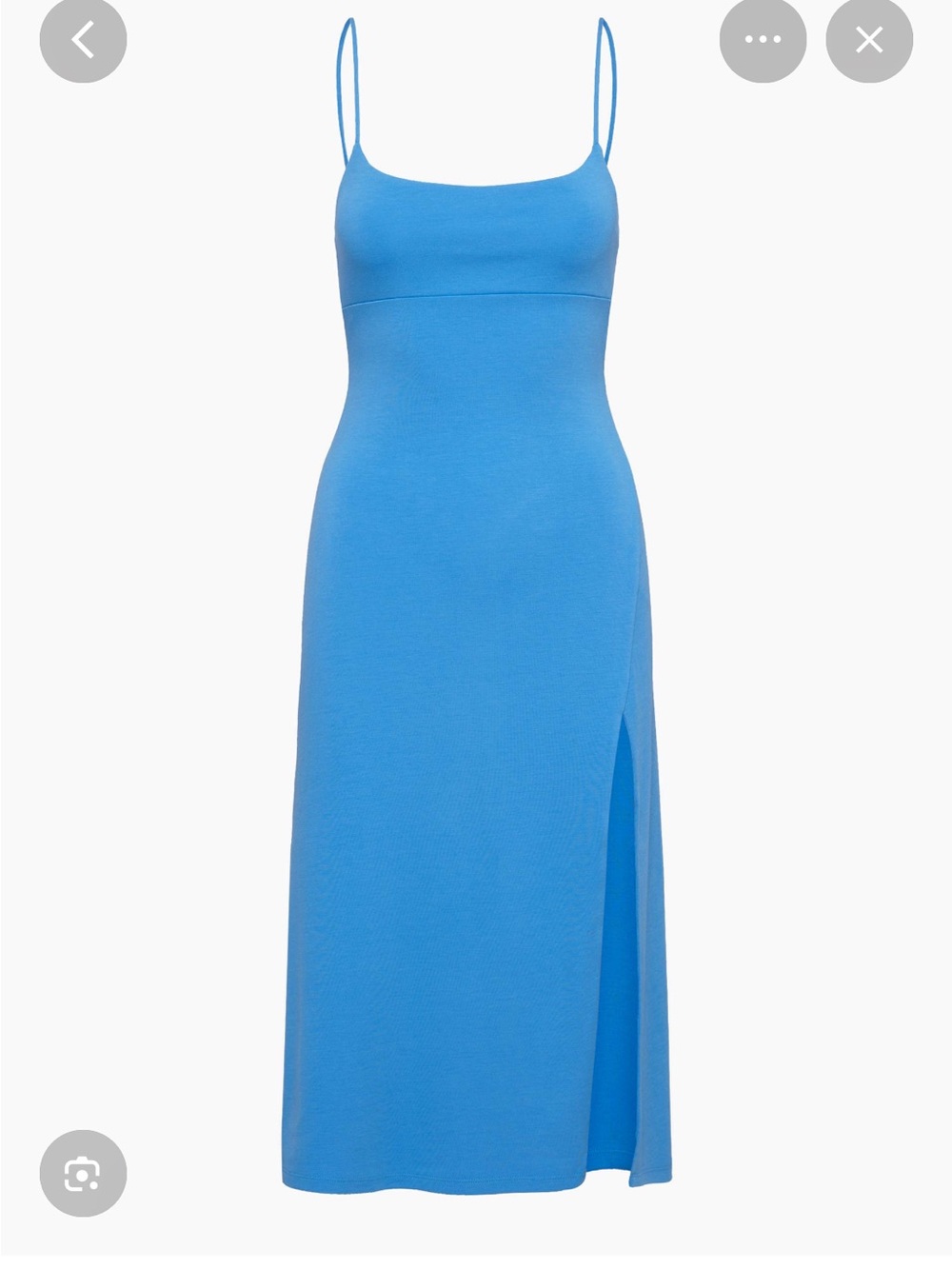 Blue Spaghetti-Strap Maxi Dress - Women's Classic Slip Dress